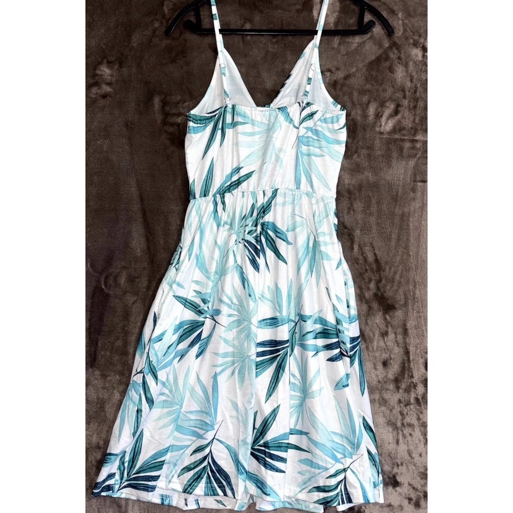 VOTEPRETTY Womens Tropical Sundress Medium Tie Front Button Front Summer NWT - Picture 7 of 11